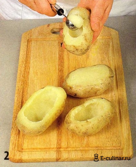 Картофель, фаршированный овощами - фото шага 2
