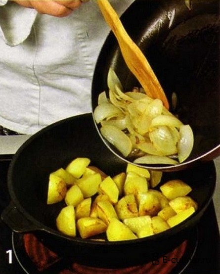 Картофель со шпинатом - фото шага 1