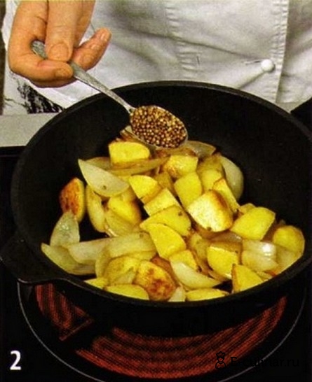 Картофель со шпинатом - фото шага 2