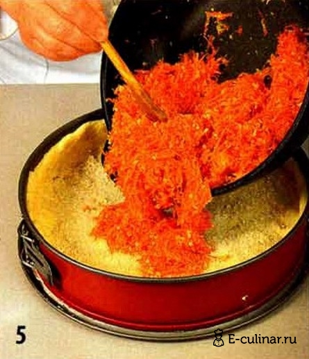 Открытый морковный пирог - фото шага 5