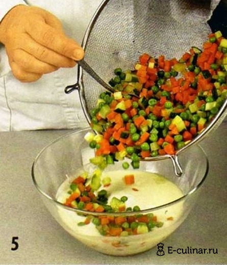 Овощи в желе из йогурта - фото шага 5