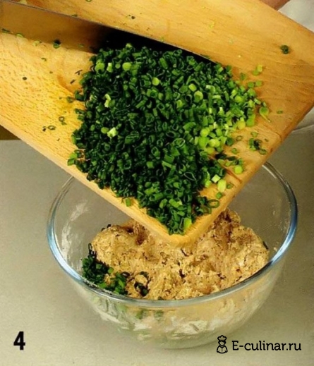Печенье с отрубями и зеленым луком - фото шага 4