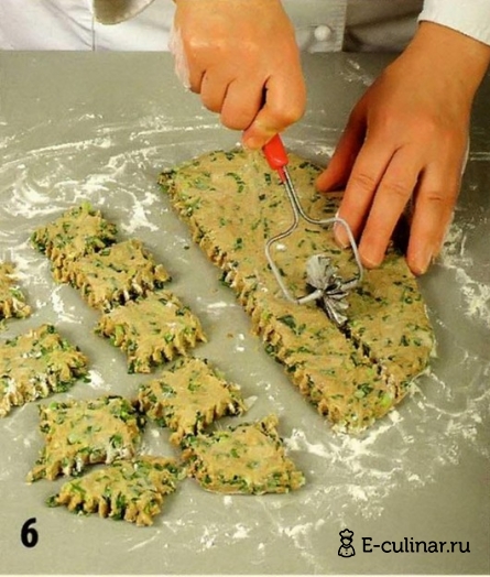 Печенье с отрубями и зеленым луком - фото шага 6
