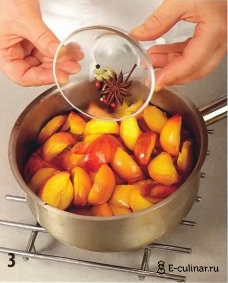 Персиковое варенье с пряностями - фото шага 3