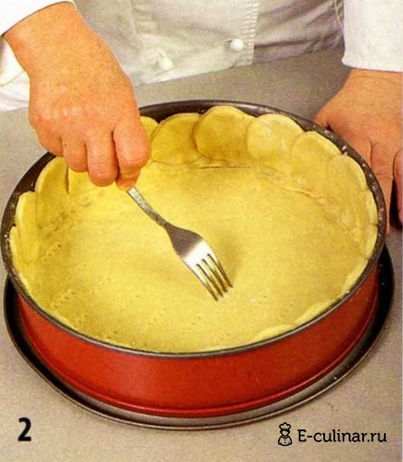 Песочный пирог с зеленым луком - фото шага 2
