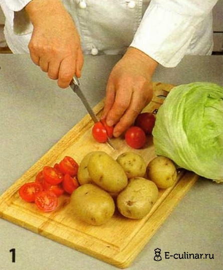 Салат с копченой скумбрией и зеленой фасолью - фото шага 1
