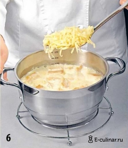 Швейцарский суп с сыром - фото шага 6
