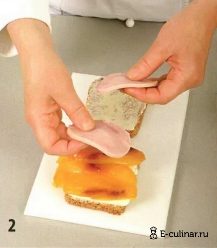 Слоеный бутерброд - фото шага 2
