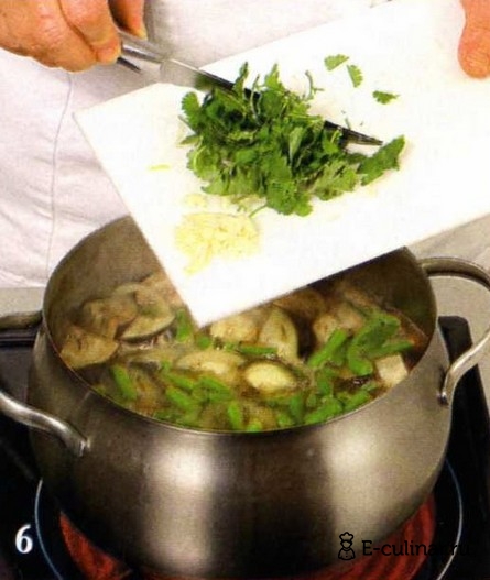 Суп из баранины с баклажанами - фото шага 6