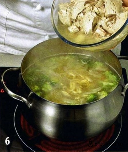 Суп куриный с лапшой и овощами - фото шага 6