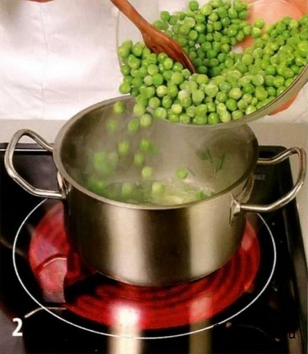 Суп- пюре из зеленого горошка с мятой - фото шага 2