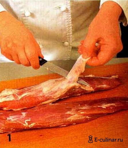 Свиная вырезка в беконе - фото шага 1
