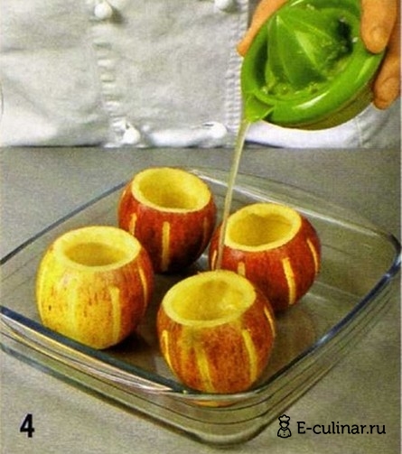 Яблочный десерт с миндалем и вишнями - фото шага 4