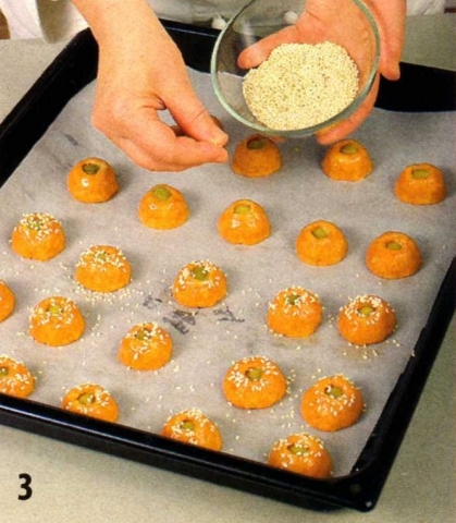 Печенье с оливками - фото шага 3