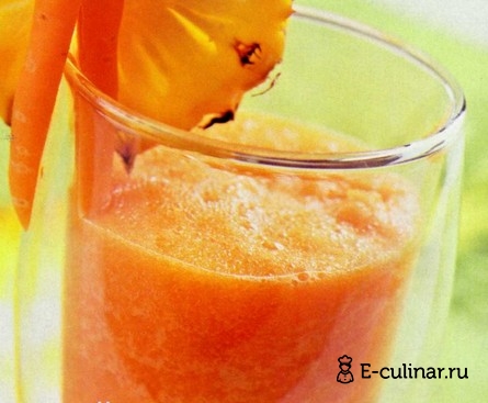 Готовое блюдо Морковно-ананасовый коктейль