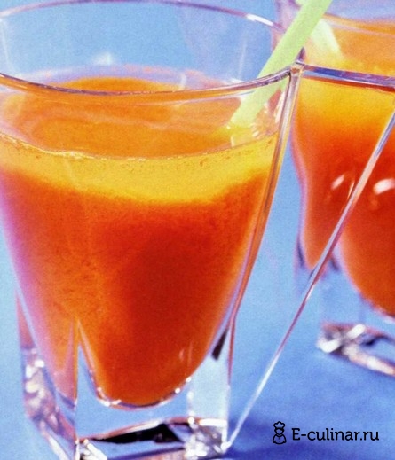 Готовое блюдо Напиток морковный с лимоном и медом