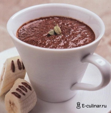 Готовое блюдо Кофейно-шоколадный коктейль с кардамоном