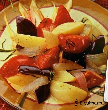 Готовое блюдо Овощное рагу с тимьяном и эстрагоном