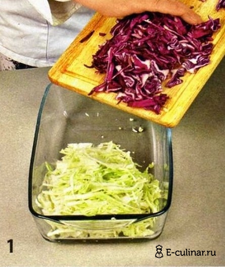 Легкий капустный салатик - фото шага 1
