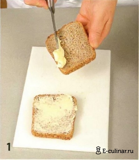 Слоеный бутерброд - фото шага 1