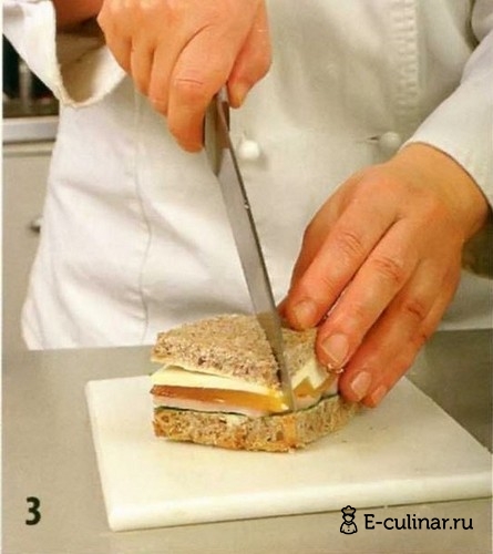 Слоеный бутерброд - фото шага 3