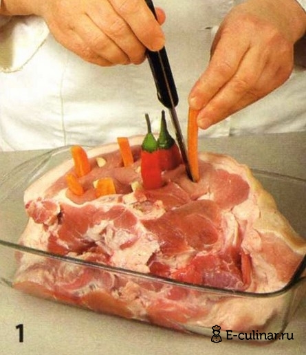 Запеченный свиной окорок - фото шага 1