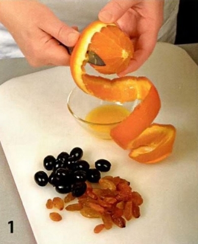 Праздничный апельсиновый салат - фото шага 1